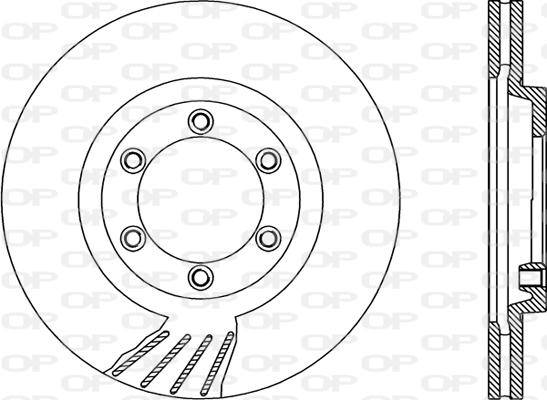 Open Parts BDR1913.20 - Тормозной диск autospares.lv