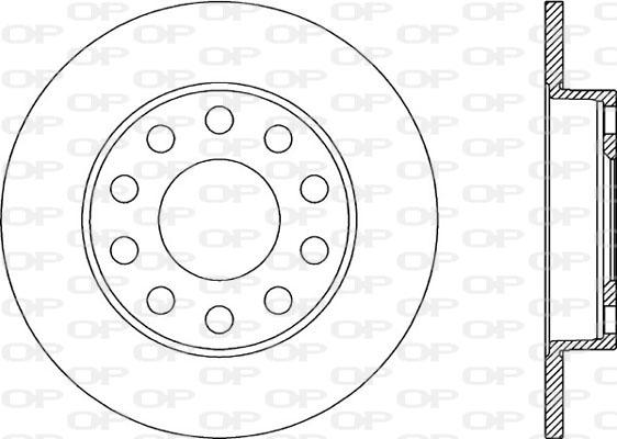 Open Parts BDR1939.10 - Тормозной диск autospares.lv