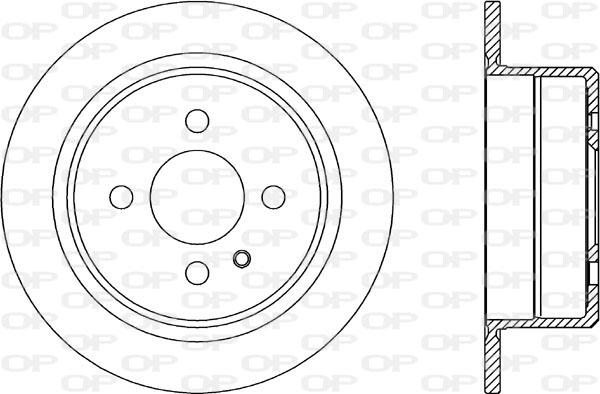 Open Parts BDR1928.10 - Тормозной диск autospares.lv