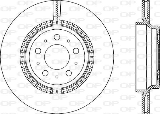 Open Parts BDR1975.20 - Тормозной диск autospares.lv