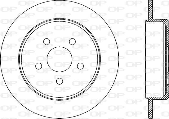 Open Parts BDR1971.10 - Тормозной диск autospares.lv