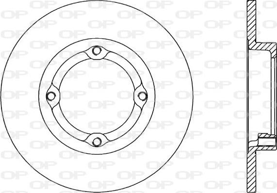 Open Parts BDR1497.10 - Тормозной диск autospares.lv