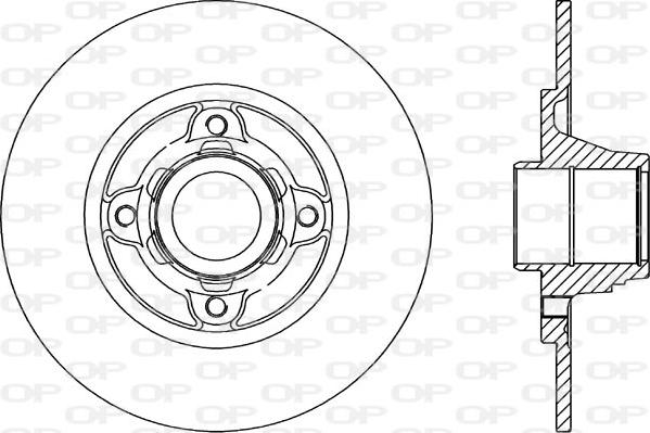 Open Parts BDR1460.10 - Тормозной диск autospares.lv