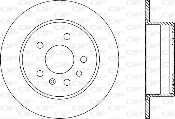 Open Parts BDR1408.10 - Тормозной диск autospares.lv
