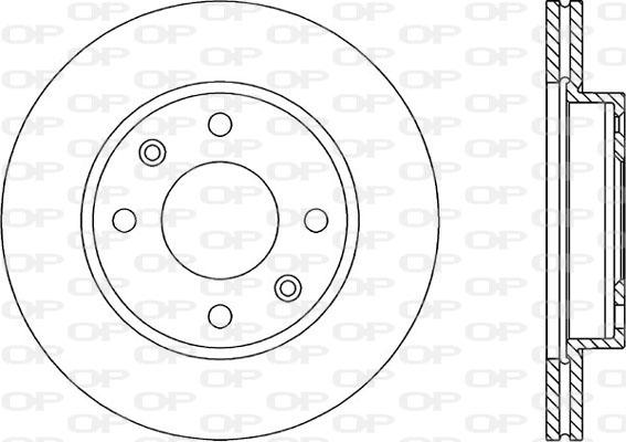 Open Parts BDR1430.20 - Тормозной диск autospares.lv