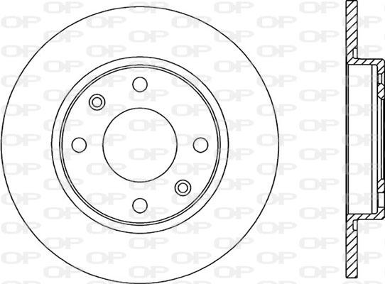 Open Parts BDR1431.10 - Тормозной диск autospares.lv