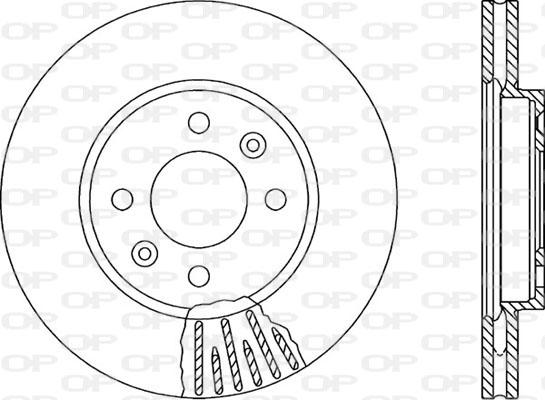 Open Parts BDR1476.20 - Тормозной диск autospares.lv