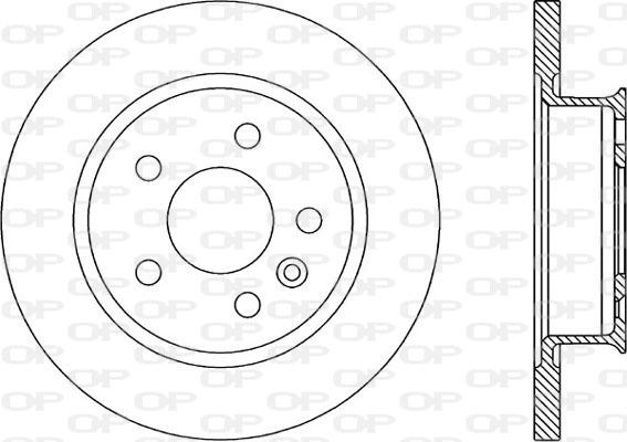 Open Parts BDR1590.10 - Тормозной диск autospares.lv