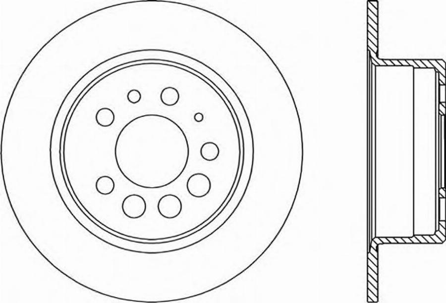 Open Parts BDR1597.10 - Тормозной диск autospares.lv