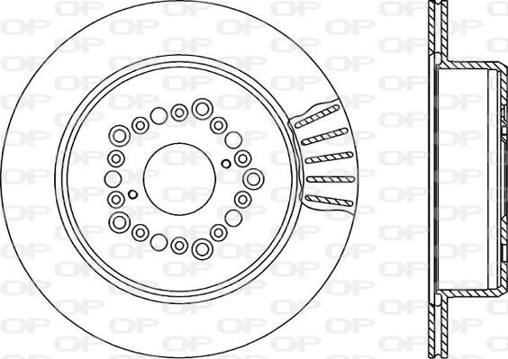 Open Parts BDR1568.20 - Тормозной диск autospares.lv