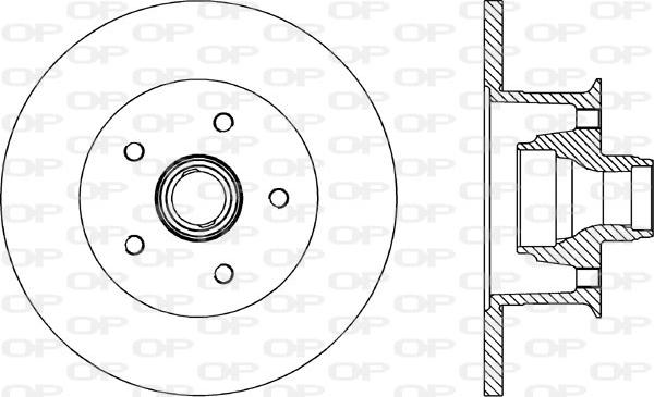 Open Parts BDR1576.10 - Тормозной диск autospares.lv