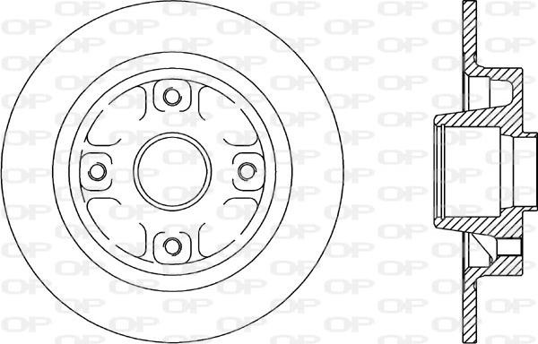 Open Parts BDR1607.10 - Тормозной диск autospares.lv