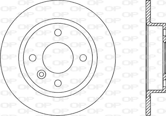 Open Parts BDR1610.10 - Тормозной диск autospares.lv