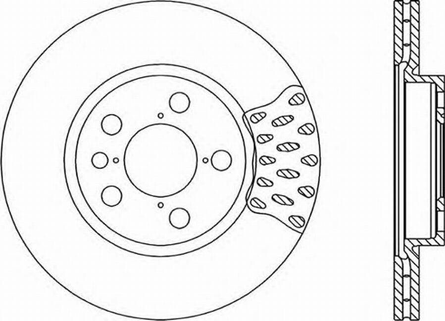 Open Parts BDR1674.20 - Тормозной диск autospares.lv