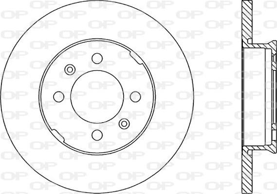 Open Parts BDR1049.10 - Тормозной диск autospares.lv