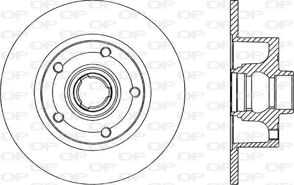 Open Parts BDR1044.10 - Тормозной диск autospares.lv