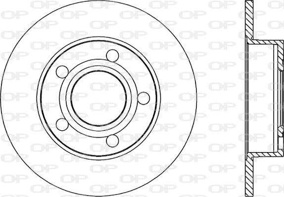 Open Parts BDR1045.10 - Тормозной диск autospares.lv