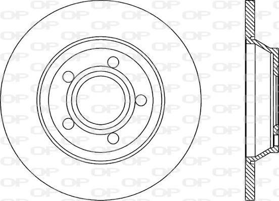 Open Parts BDR1042.10 - Тормозной диск autospares.lv