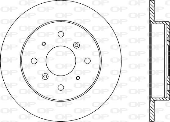 Open Parts BDR1056.10 - Тормозной диск autospares.lv