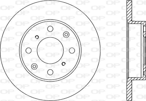 Open Parts BDR1050.10 - Тормозной диск autospares.lv