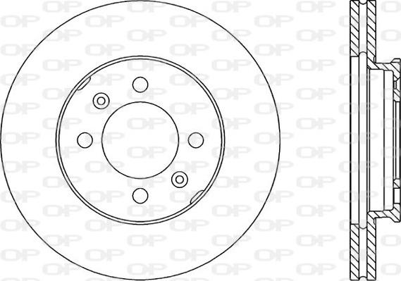 Open Parts BDR1051.20 - Тормозной диск autospares.lv