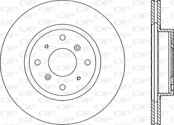 Open Parts BDR1052.20 - Тормозной диск autospares.lv