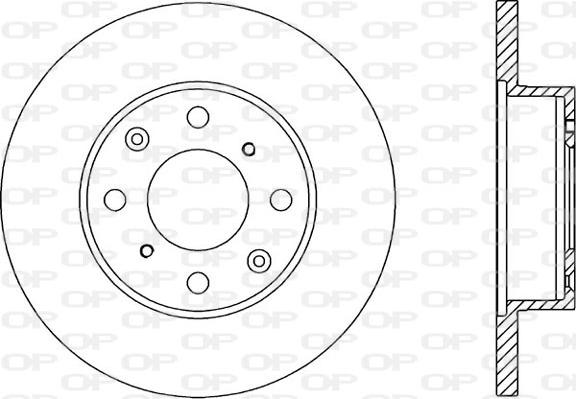 Open Parts BDR1063.10 - Тормозной диск autospares.lv