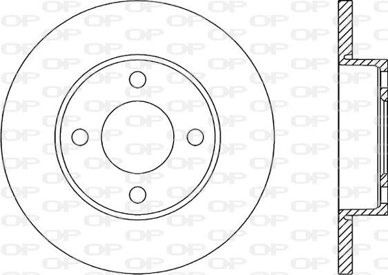 Open Parts BDR1019.10 - Тормозной диск autospares.lv