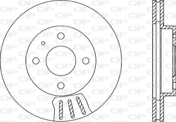 Open Parts BDR1014.20 - Тормозной диск autospares.lv