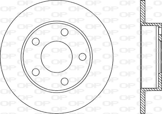 Open Parts BDR1030.10 - Тормозной диск autospares.lv