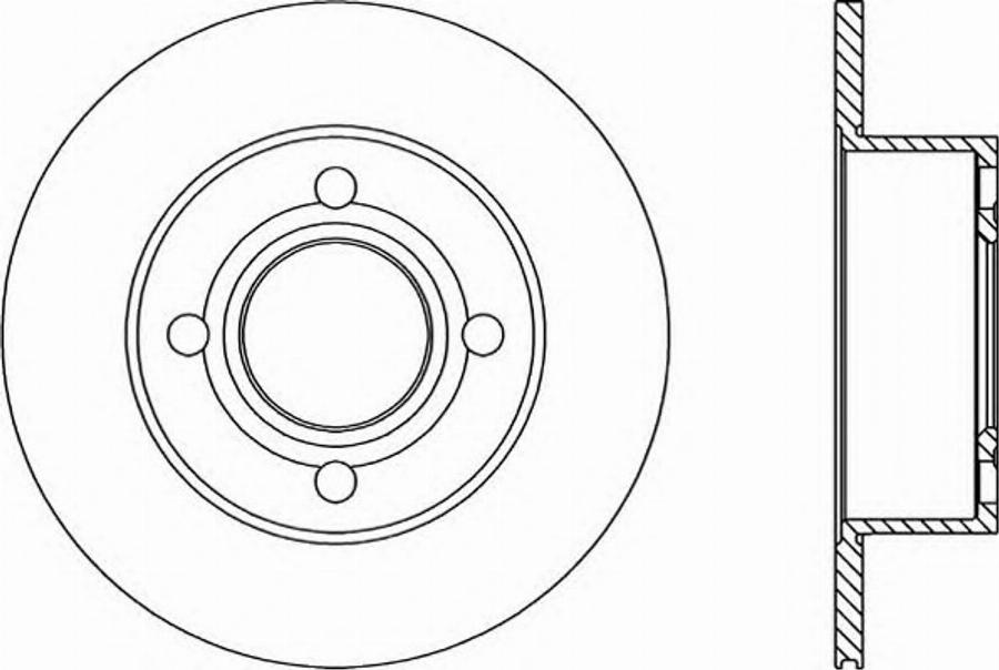 Open Parts BDR1025.10 - Тормозной диск autospares.lv