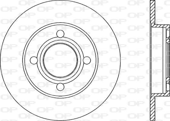 Open Parts BDR1022.10 - Тормозной диск autospares.lv