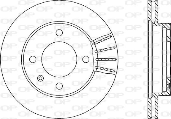 Open Parts BDR1158.20 - Тормозной диск autospares.lv