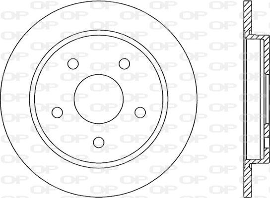 Open Parts BDR1164.10 - Тормозной диск autospares.lv