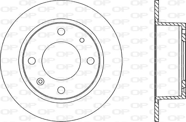 Open Parts BDR1104.10 - Тормозной диск autospares.lv