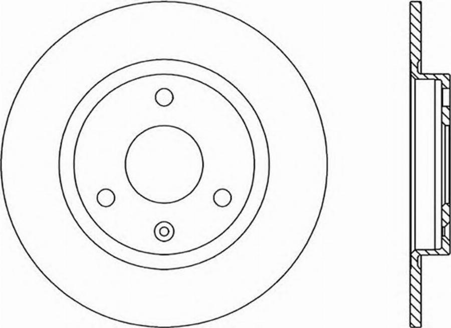 Open Parts BDR1105.10 - Тормозной диск autospares.lv