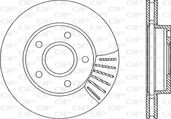 Open Parts BDR1189.20 - Тормозной диск autospares.lv