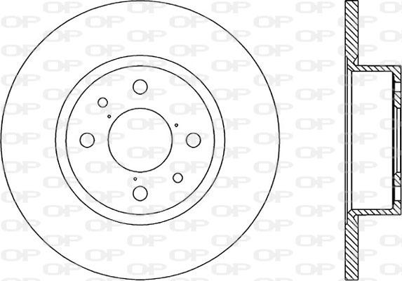 Open Parts BDR1135.10 - Тормозной диск autospares.lv