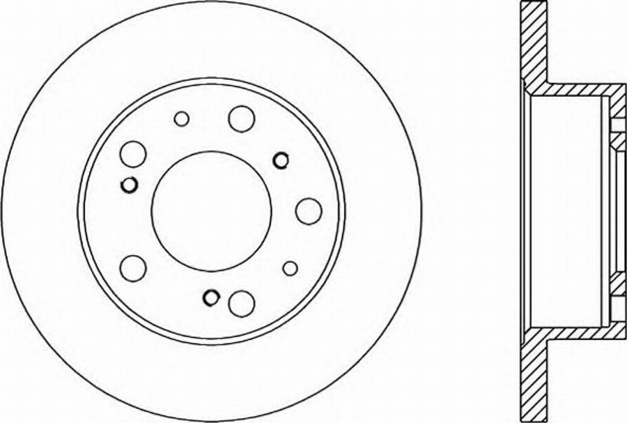 Open Parts BDR1136.10 - Тормозной диск autospares.lv