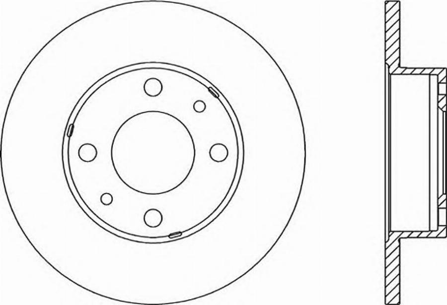 Open Parts BDR1131.10 - Тормозной диск autospares.lv