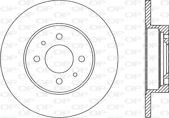 Open Parts BDR1133.10 - Тормозной диск autospares.lv