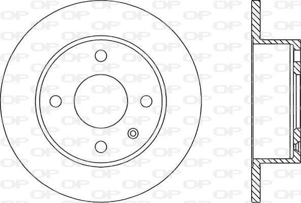 Open Parts BDR1171.10 - Тормозной диск autospares.lv