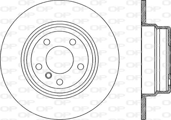 Open Parts BDR1891.10 - Тормозной диск autospares.lv