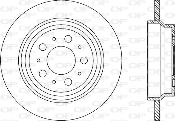 Open Parts BDR1847.10 - Тормозной диск autospares.lv