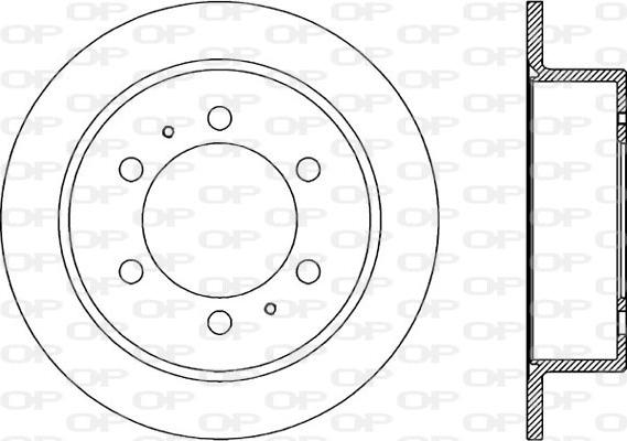 Open Parts BDR1860.10 - Тормозной диск autospares.lv