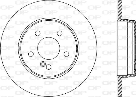 Open Parts BDR1861.10 - Тормозной диск autospares.lv