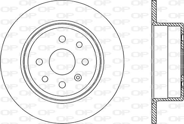 Open Parts BDR1804.10 - Тормозной диск autospares.lv