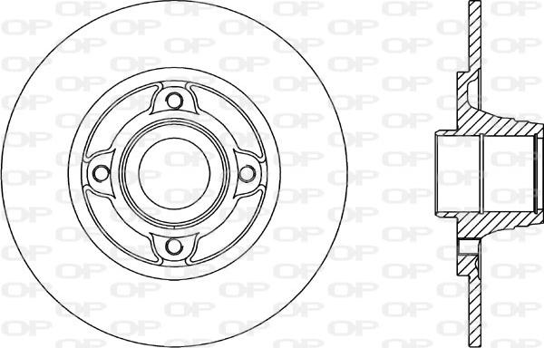 Open Parts BDR1812.10 - Тормозной диск autospares.lv