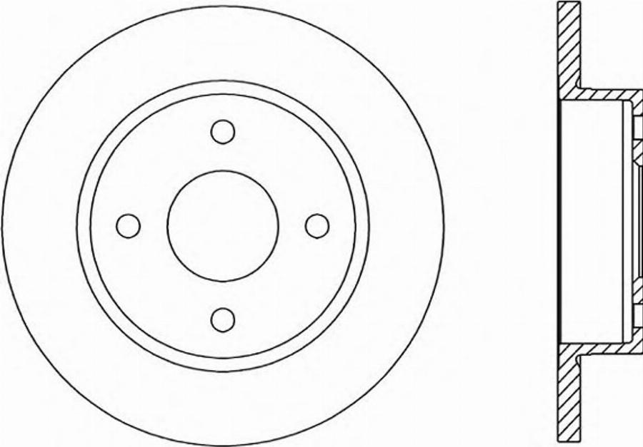 Open Parts BDR1395.10 - Тормозной диск autospares.lv