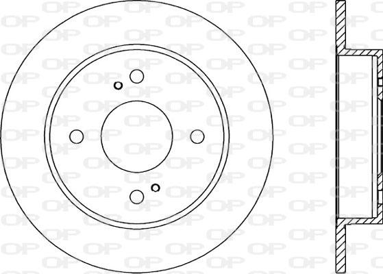 Open Parts BDR1392.10 - Тормозной диск autospares.lv